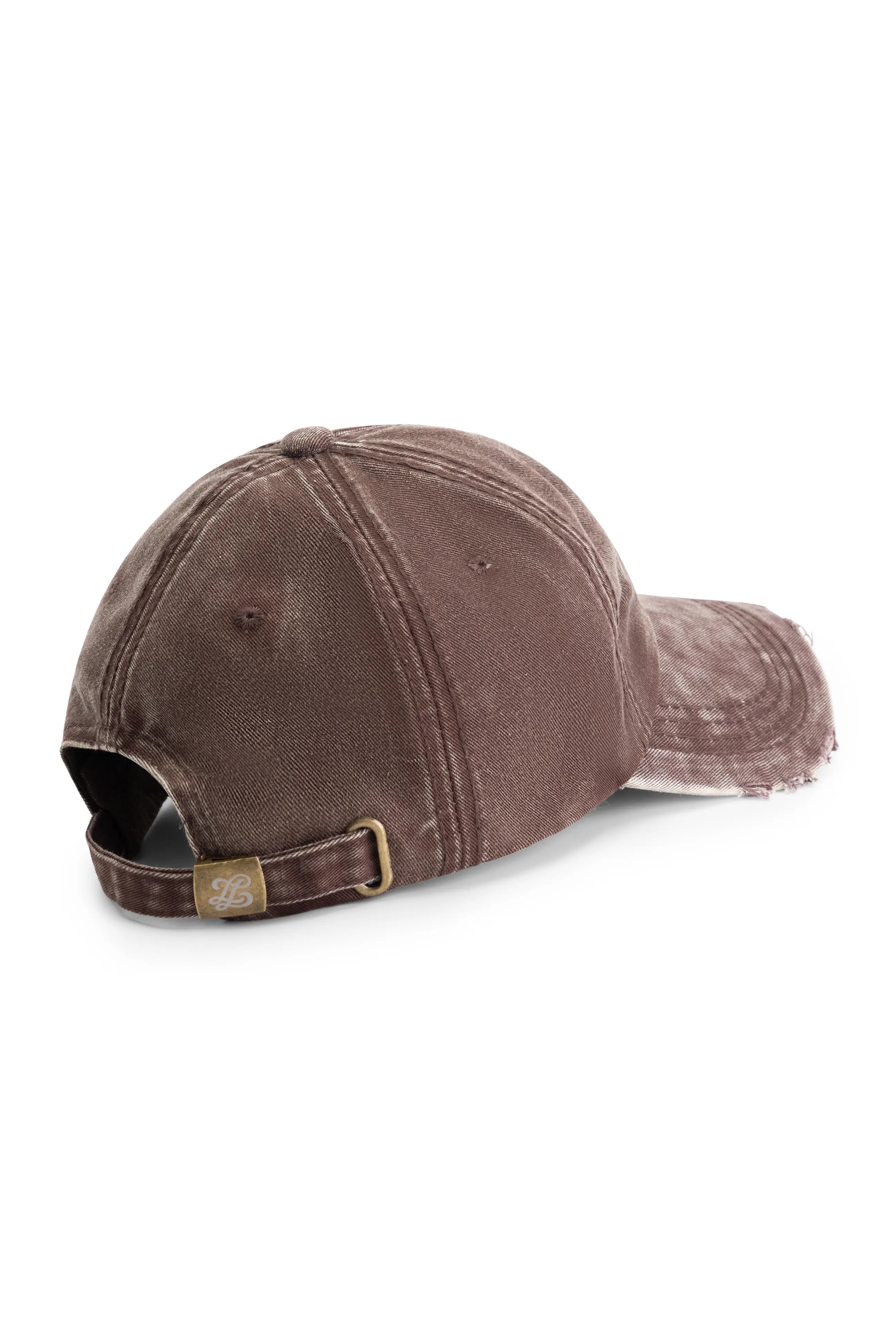Distressed washed cap Lueur Clothing