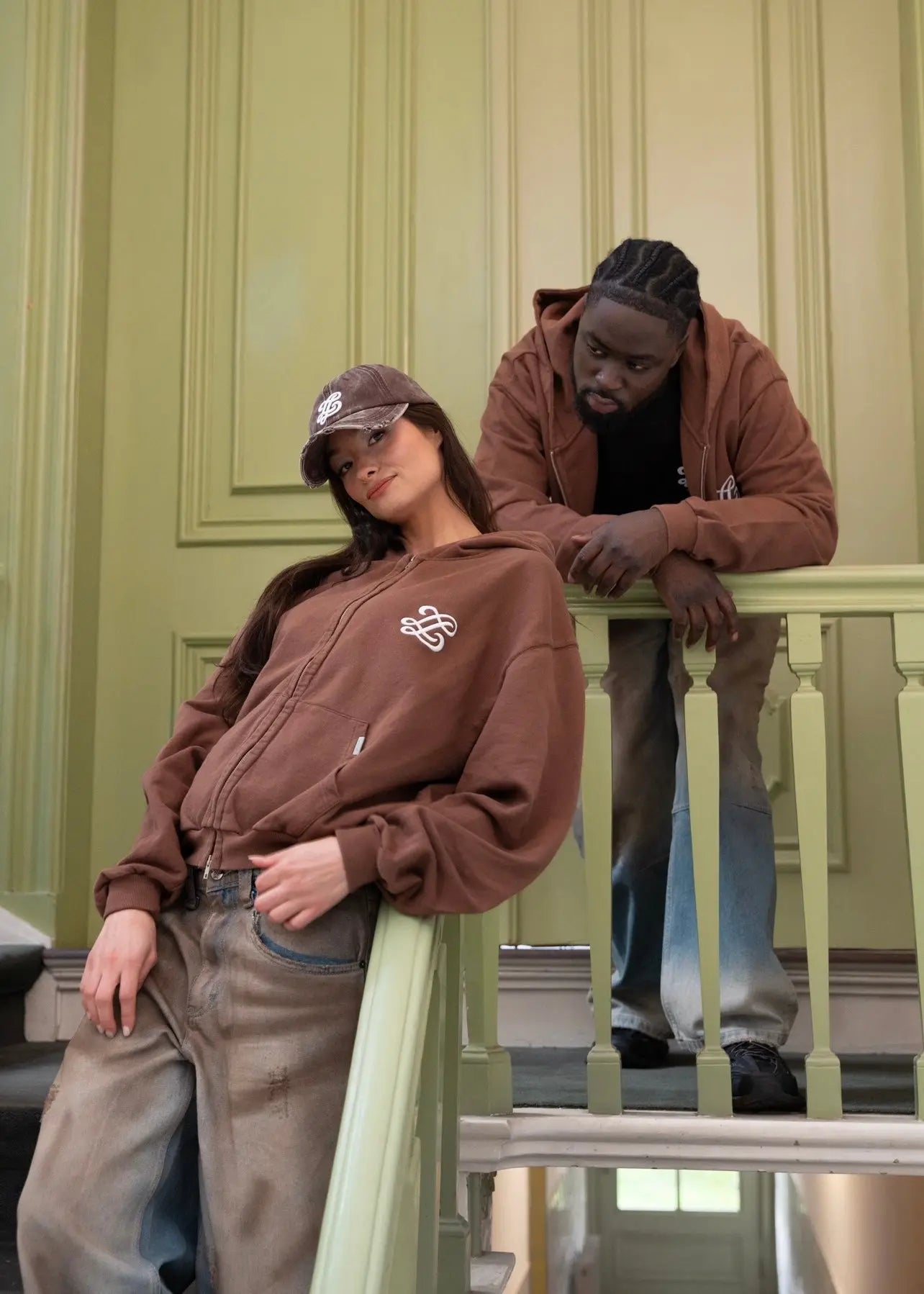 Distressed washed cap Lueur Clothing