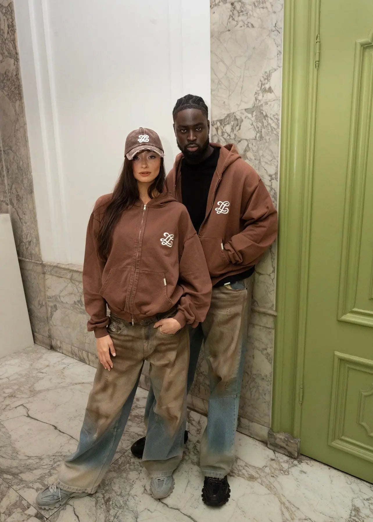 Distressed washed cap Lueur Clothing