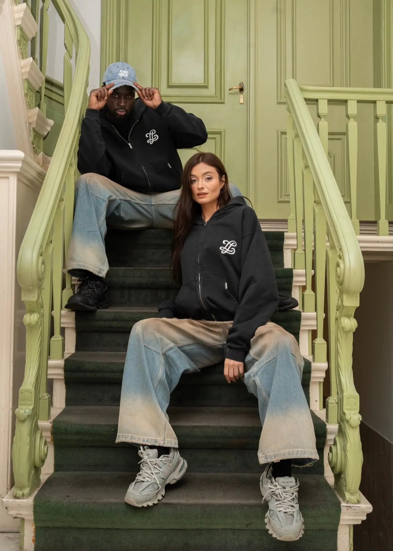 Distressed washed cap Lueur Clothing