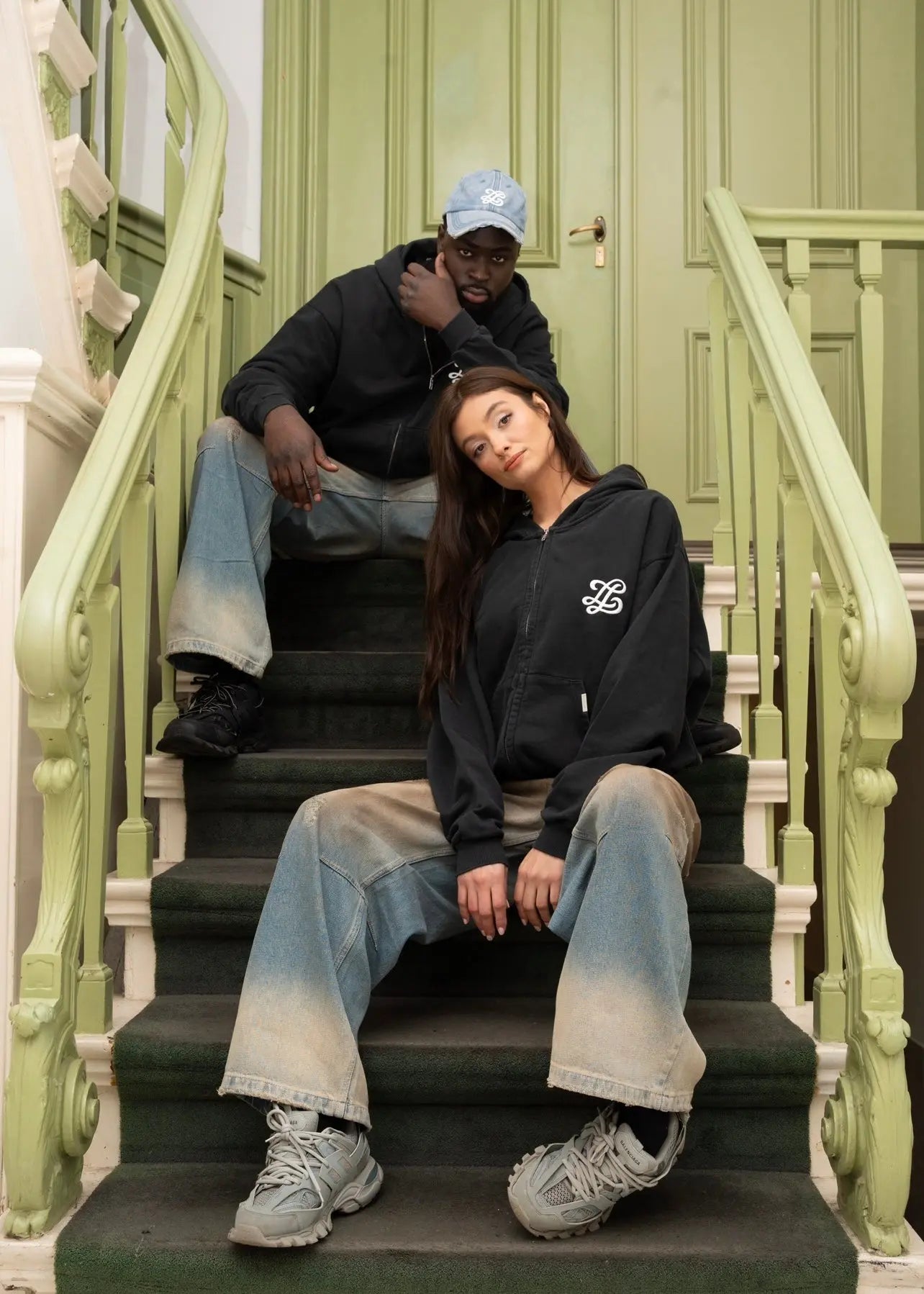 Distressed washed cap Lueur Clothing