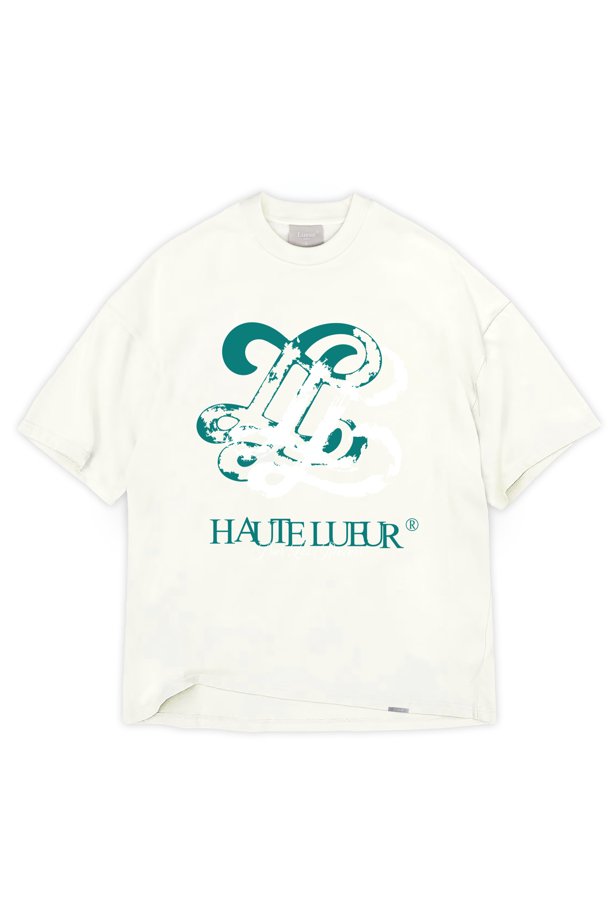 Distressed monogram t-shirt