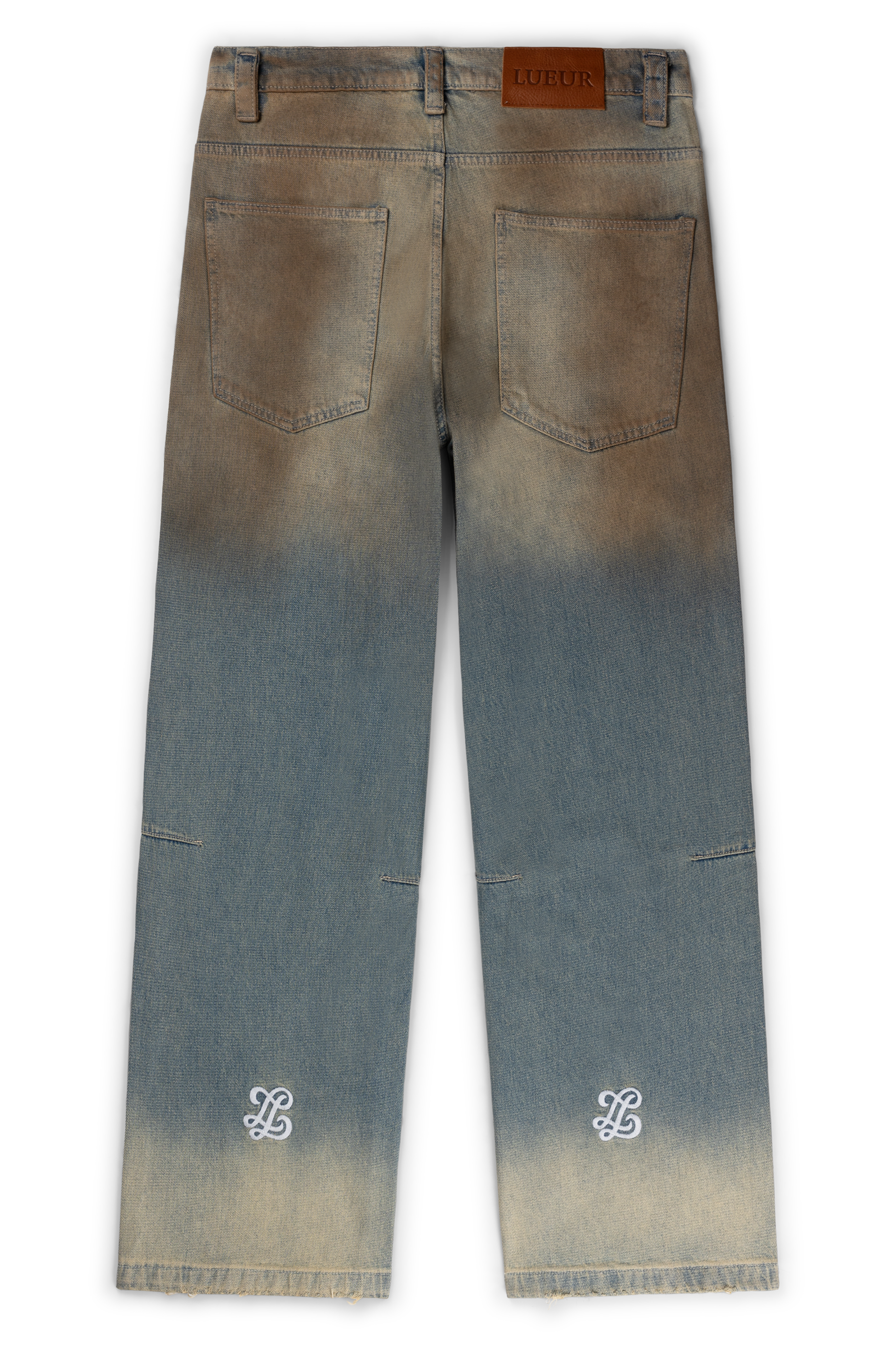 Mud wash jeans
