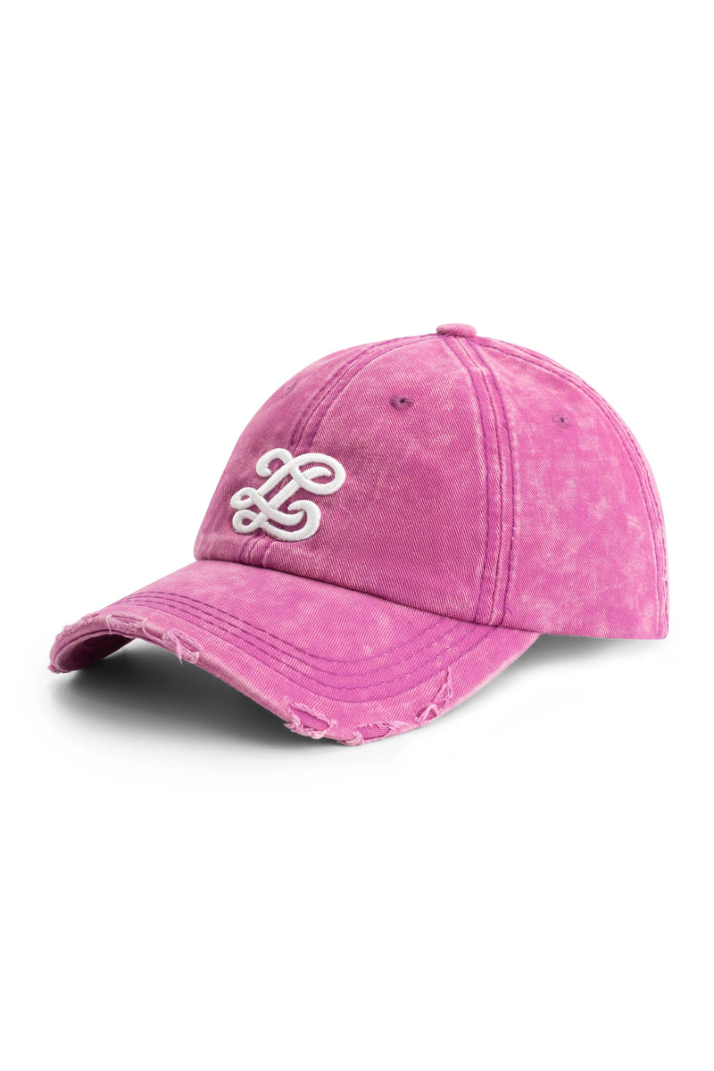 Distressed washed cap