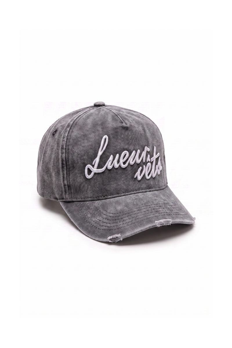 LUEURVETS distressed washed cap