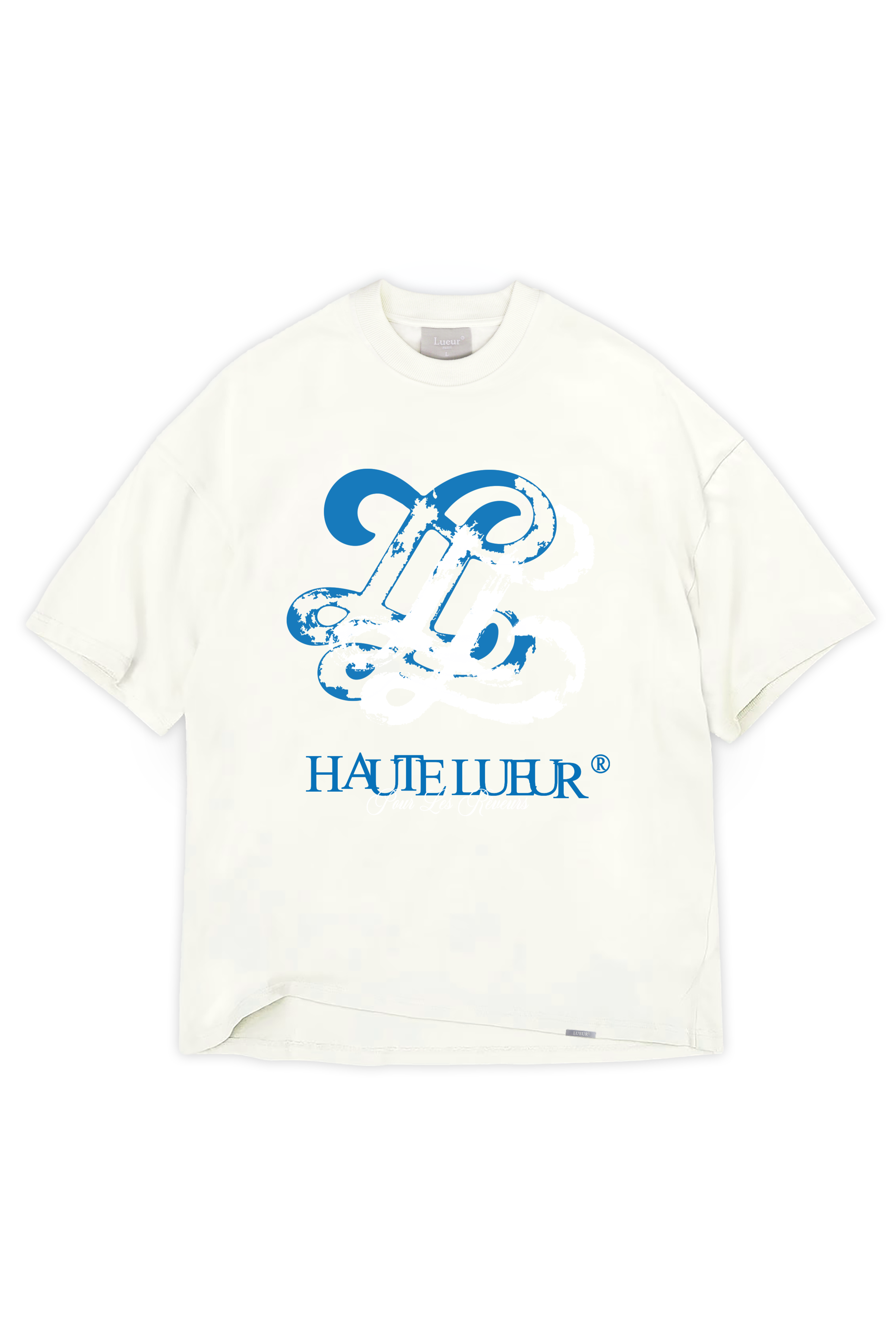 Distressed monogram t-shirt